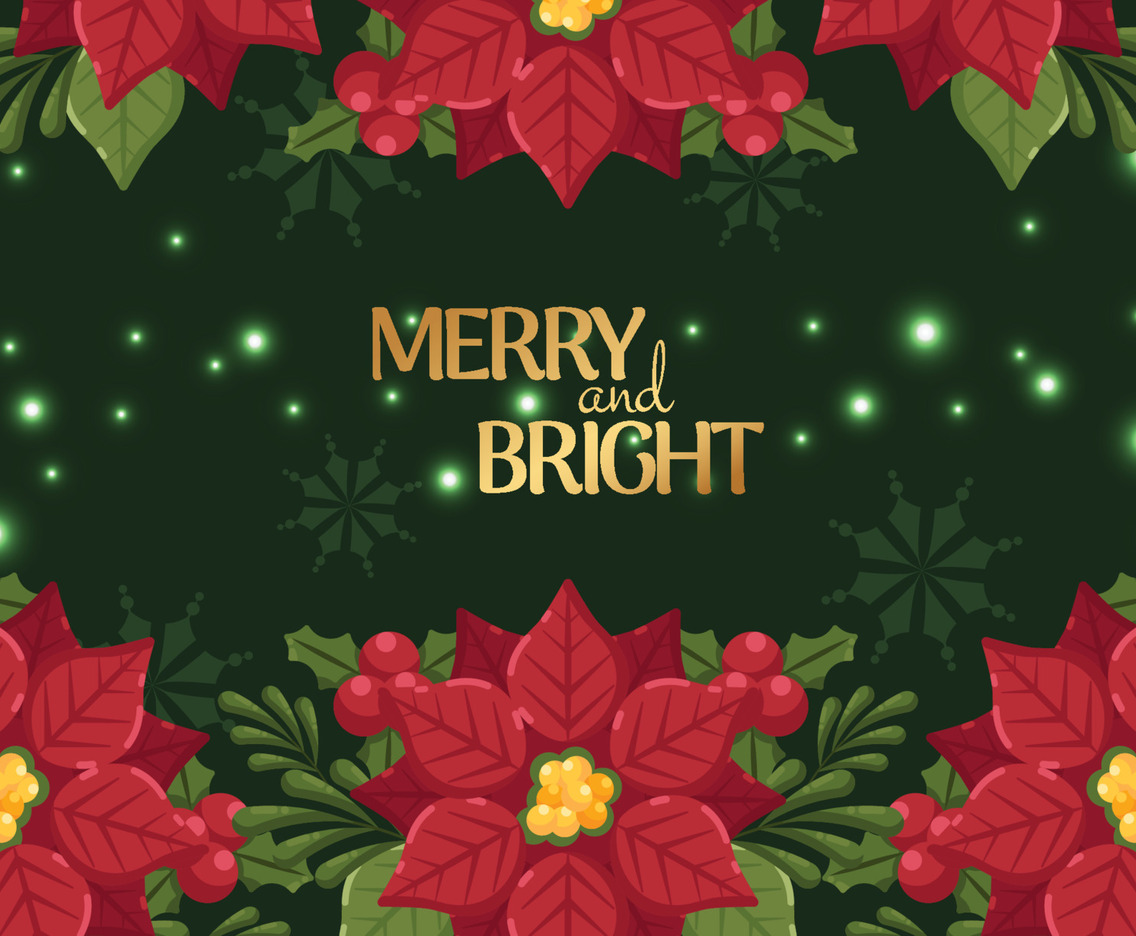 Christmas Floral Background