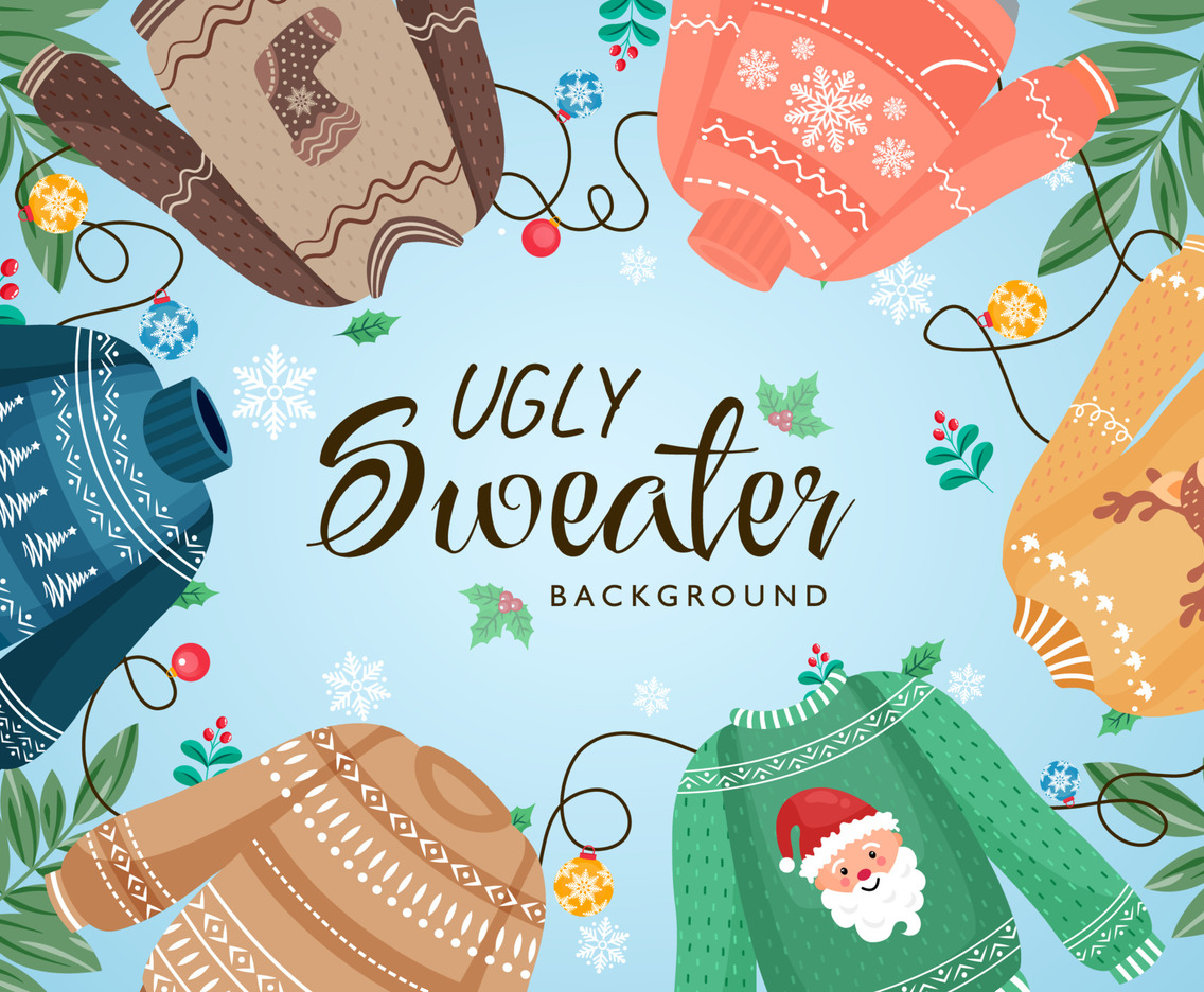 Background of Ugly Sweaters