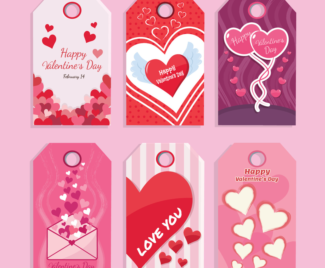 Romantic Valentine Labels