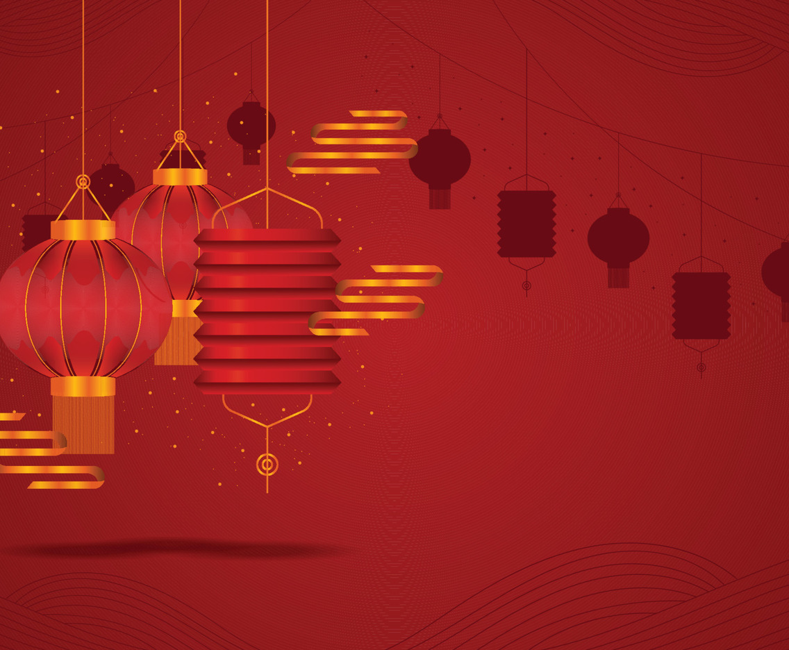 Traditional Chinese New Year Lantern Concept
