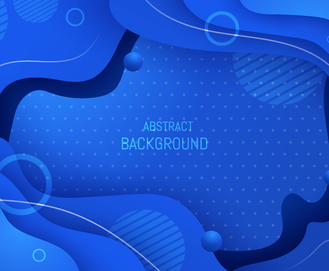 Wavy Abstract Blue Background