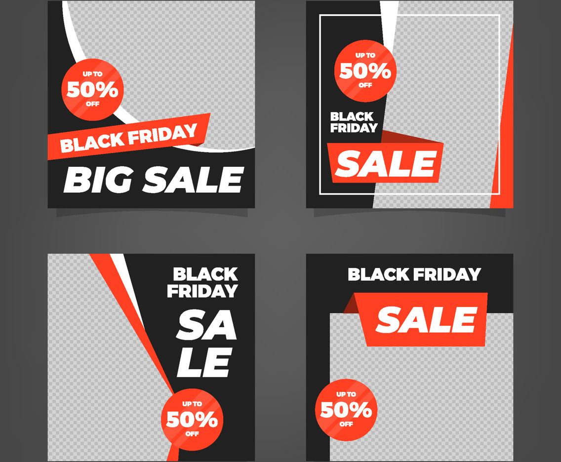 Black Friday Sale Social Media Post Collection