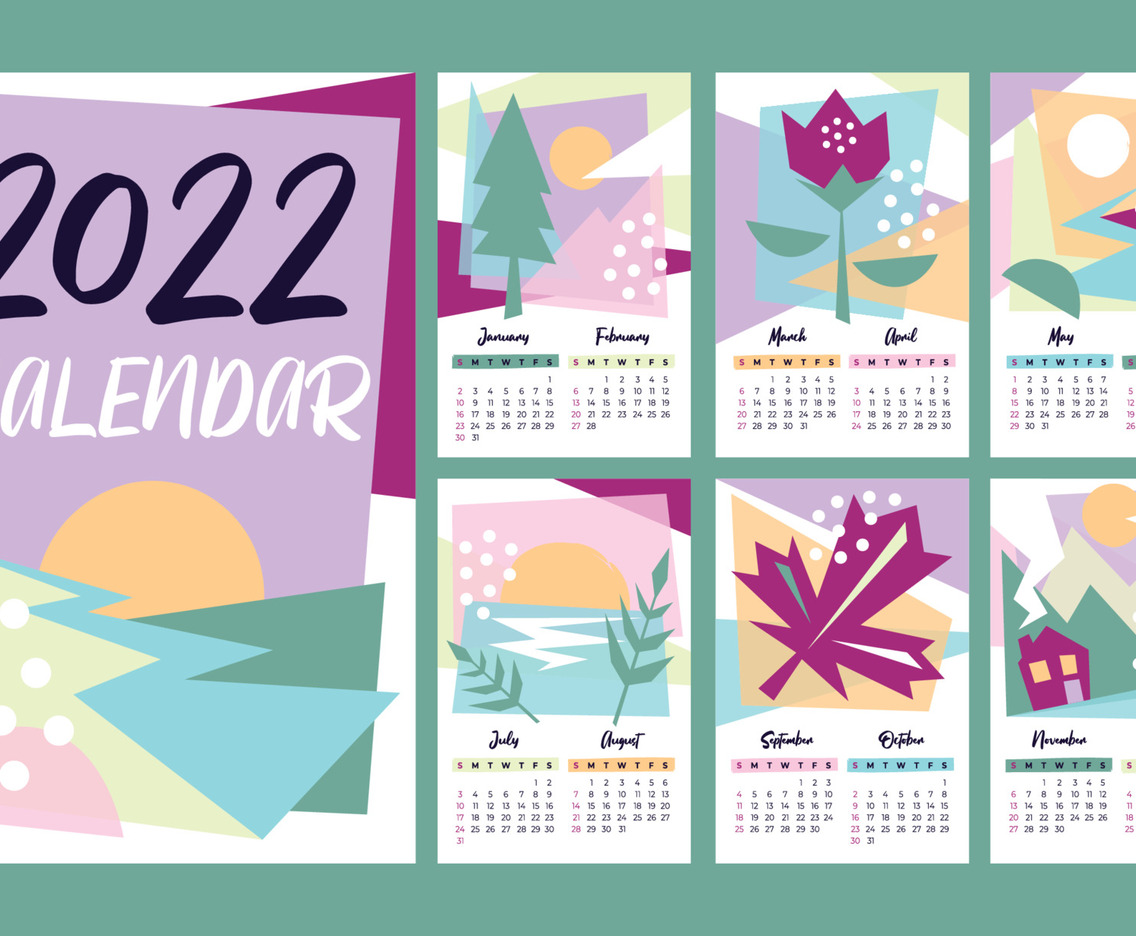 Calendar 2022 Abstract Concept