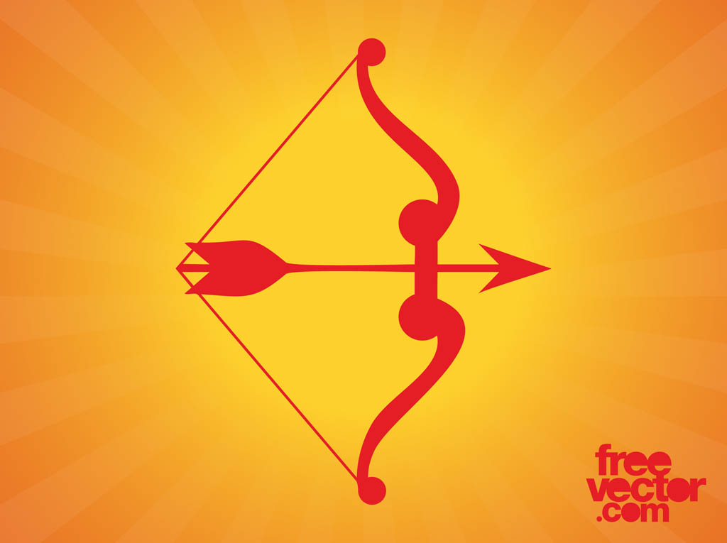 Bow And Arrow Graphics Vector Art Graphics Freevector