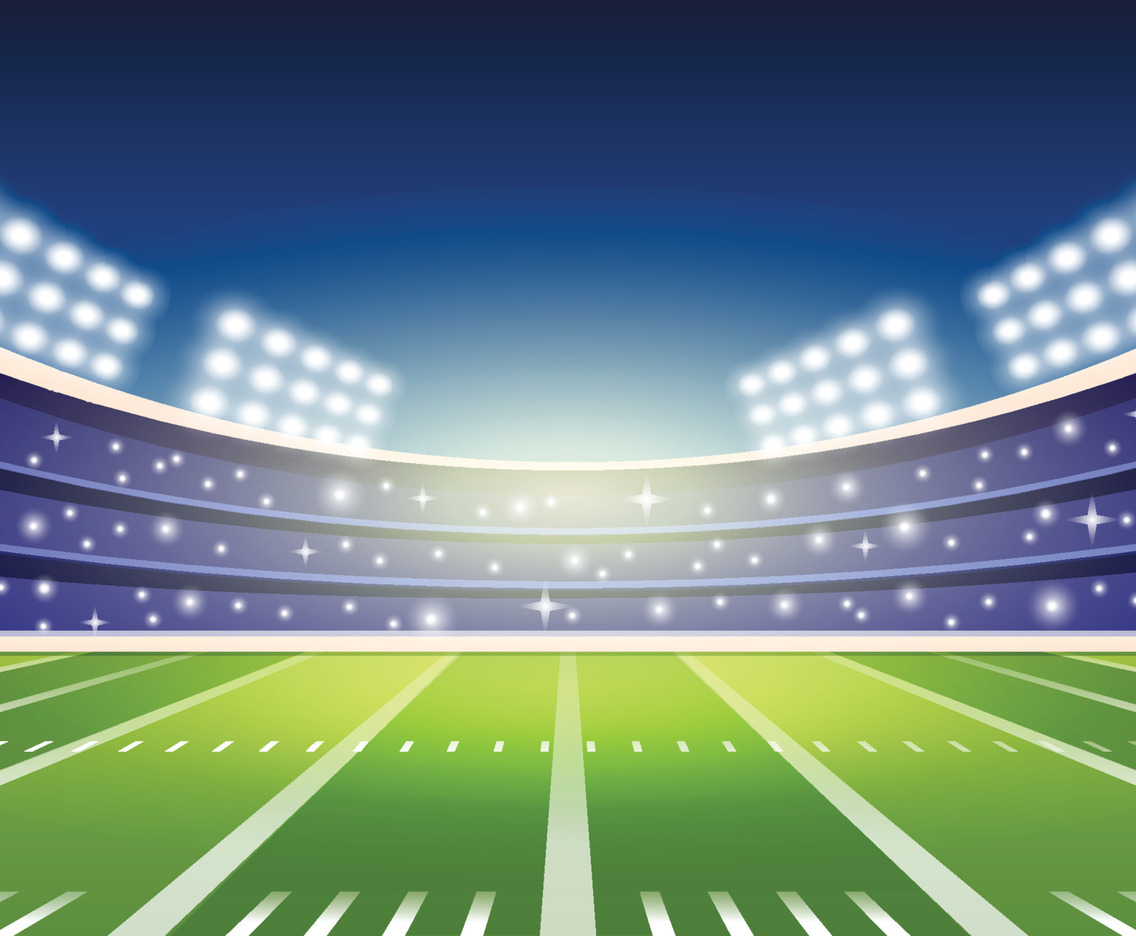 Superbowl Football Field Background