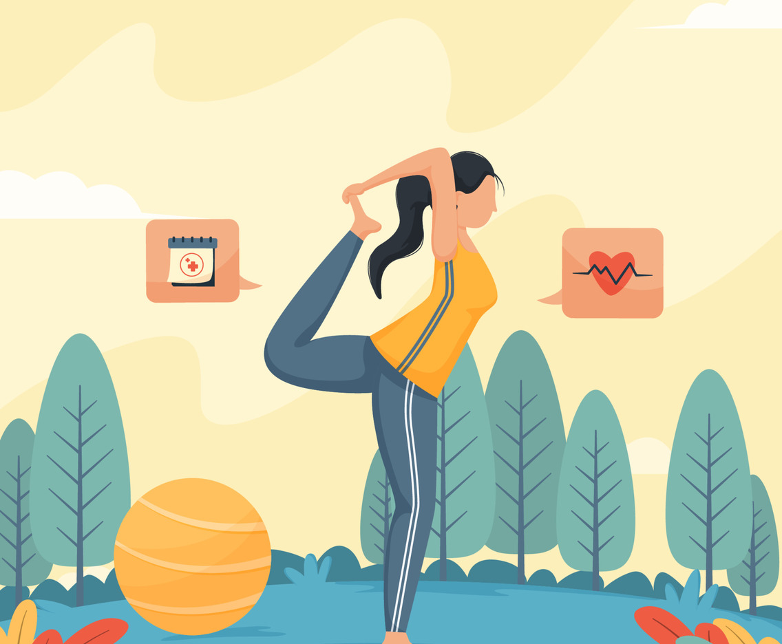 Women Doing Yoga for New Year Resolution