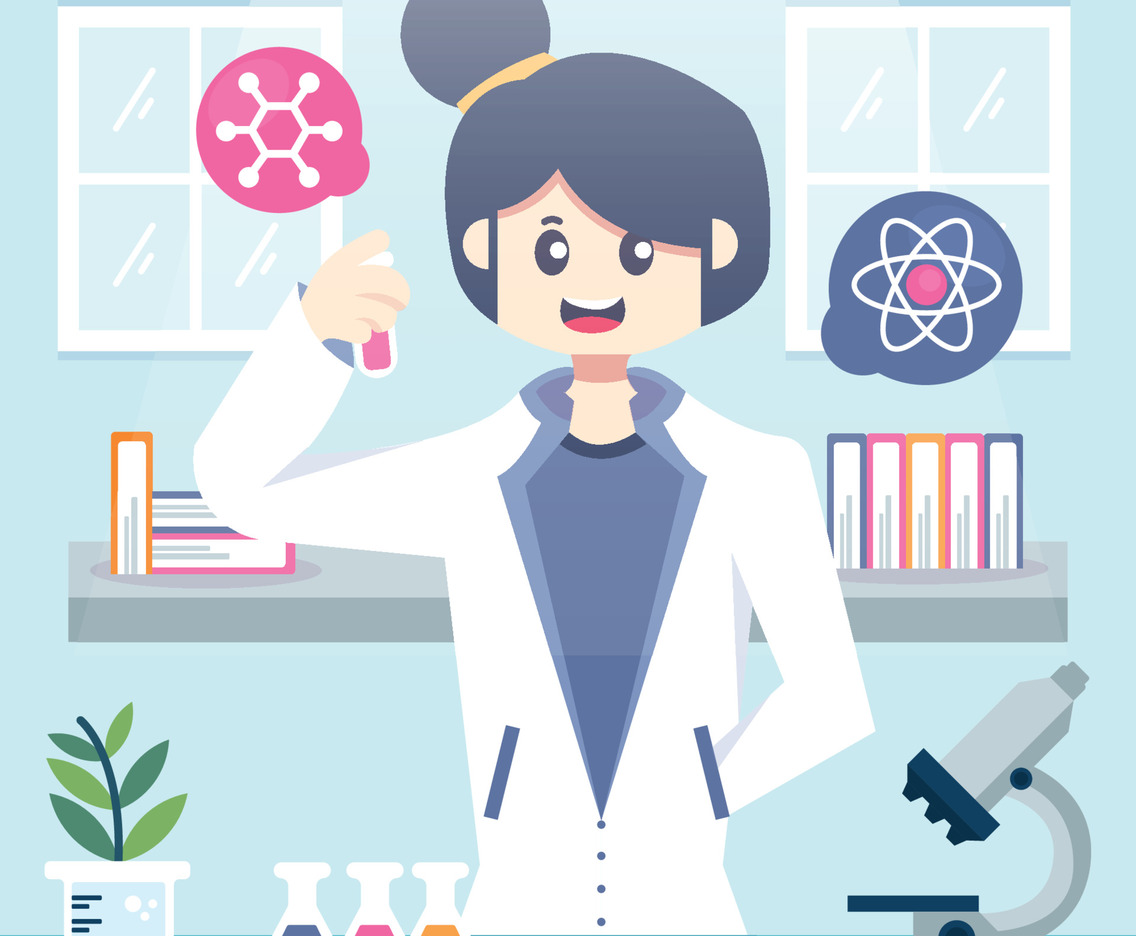 Female Scientist During Work in Lab