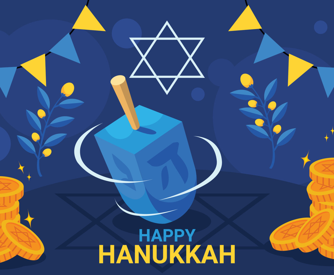 Dreidel For Hanukkah Festival Celebration