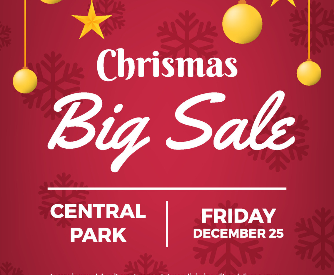Christmas Big Sale Poster