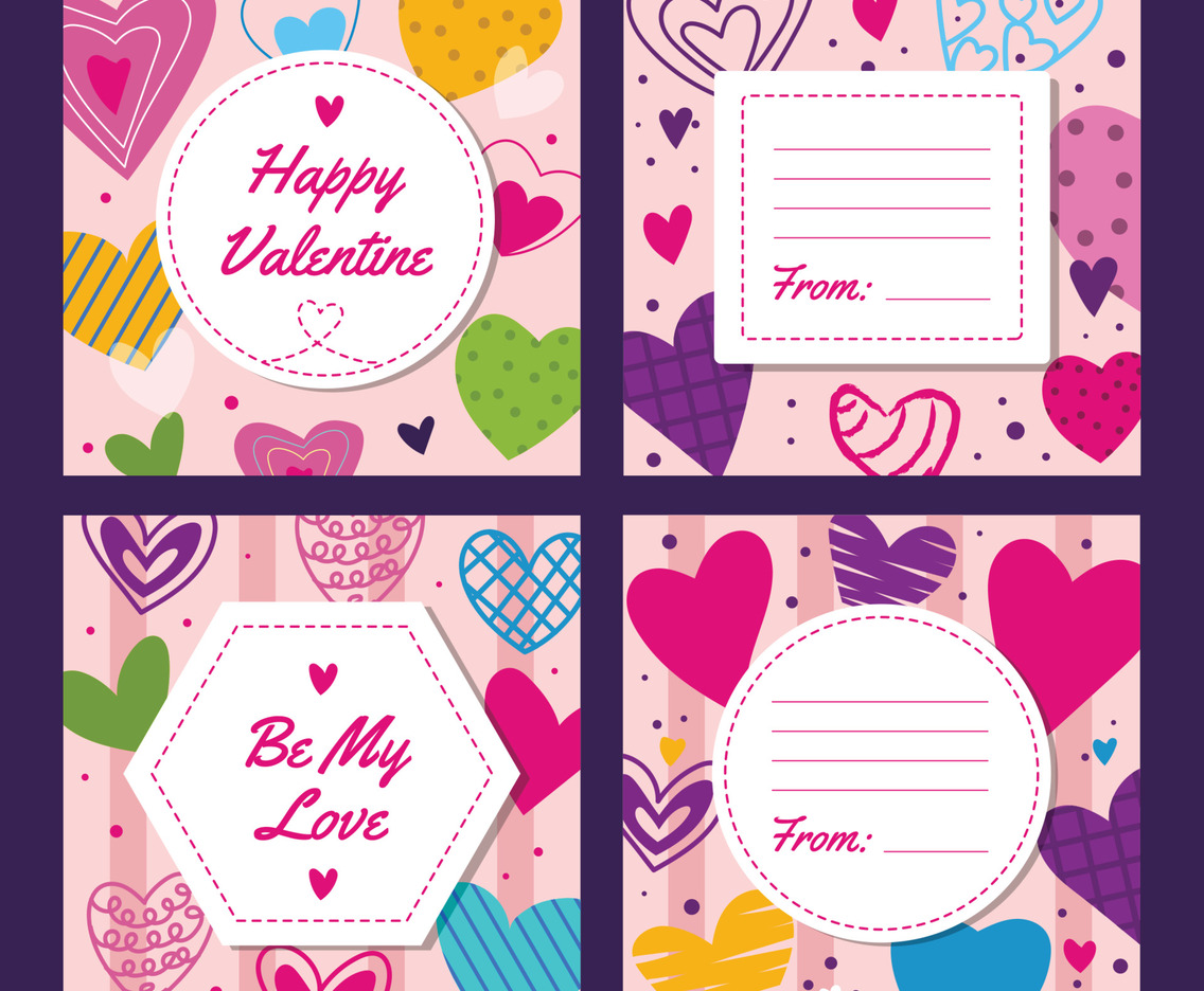 Set of Valentine's Day Gift Card