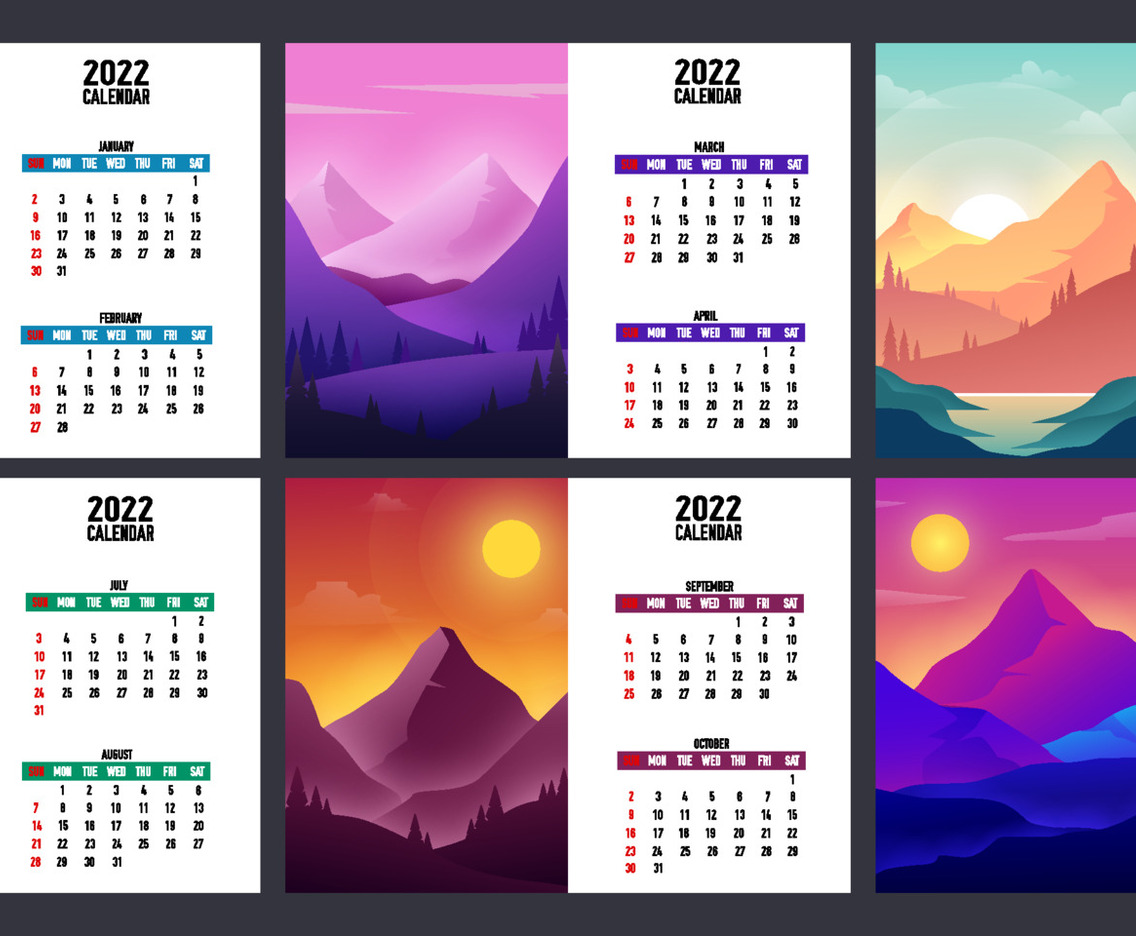 Landscape Nature Calendar 2022