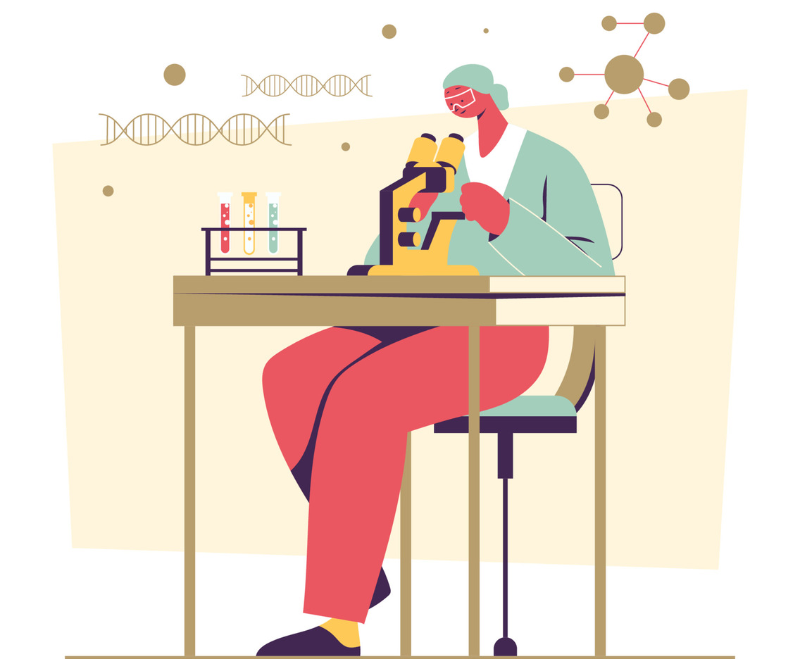 Women Scientist In Laboratorium Concept