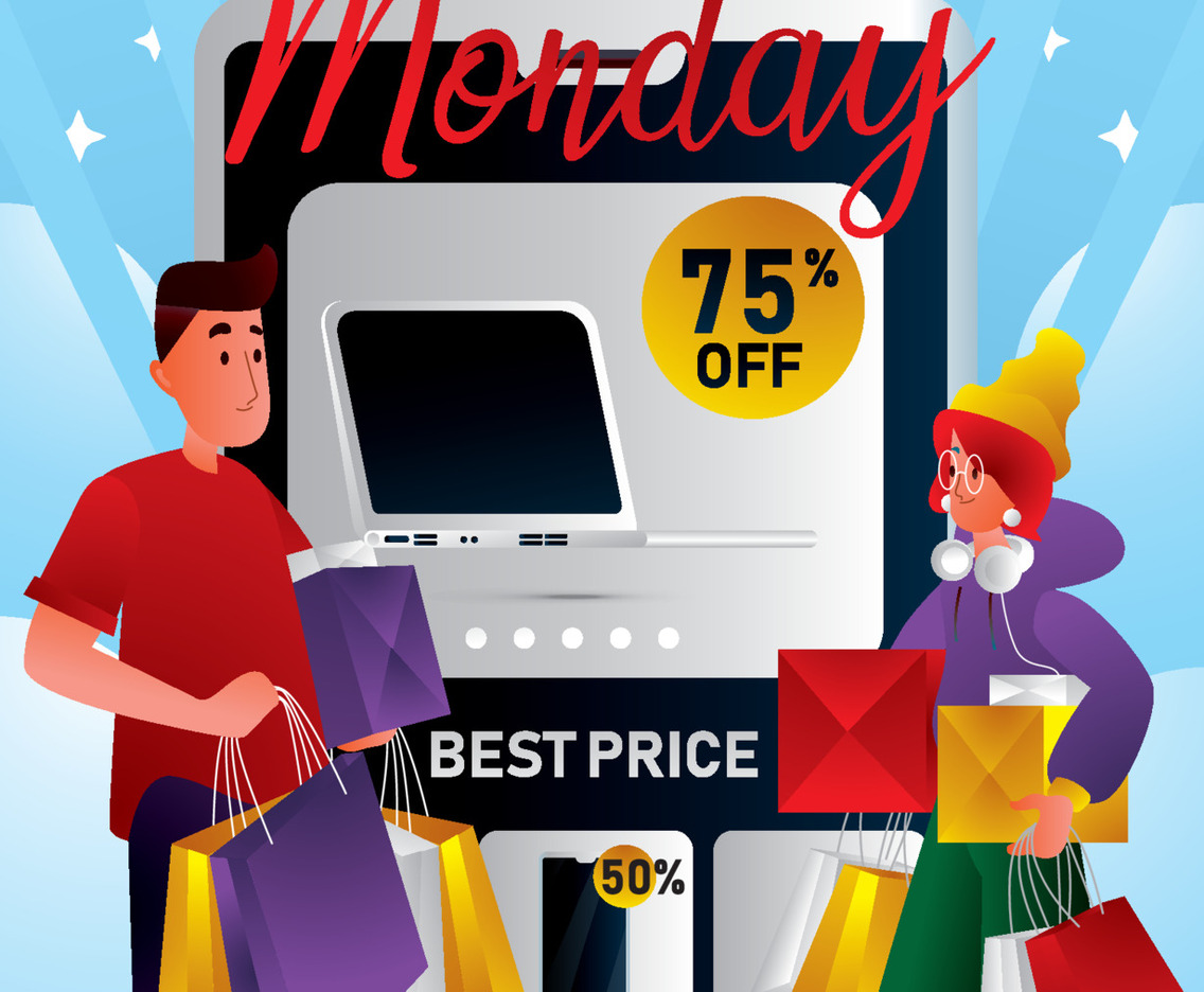 Cyber Monday Sale Poster Concept