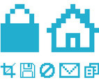 Pixelated Computer Icons