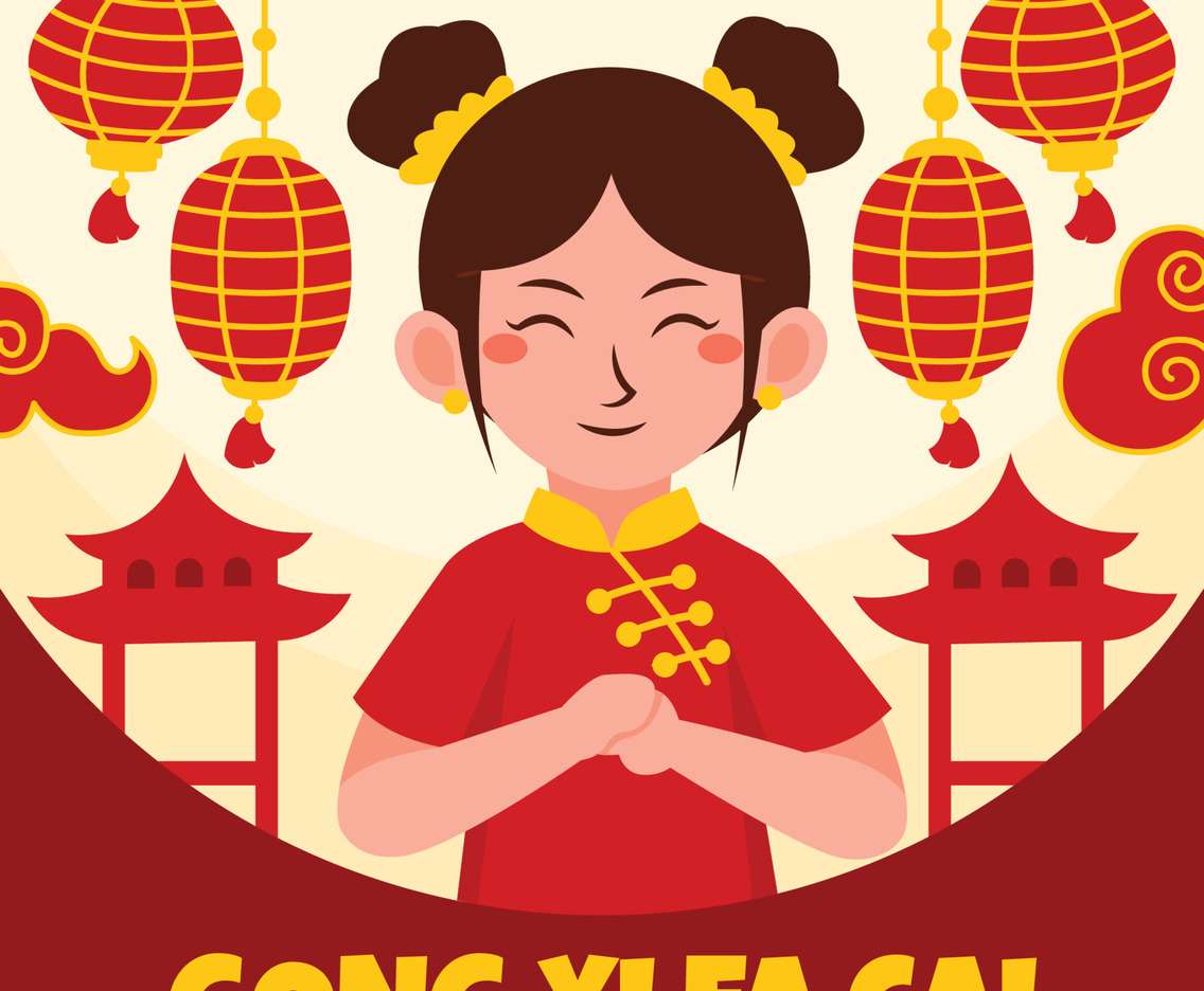 Gong Xi Fa Cai Greeting Card Concept