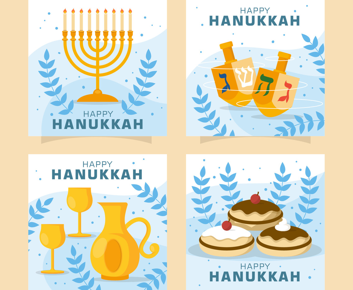 Hanukkah Social Media Template