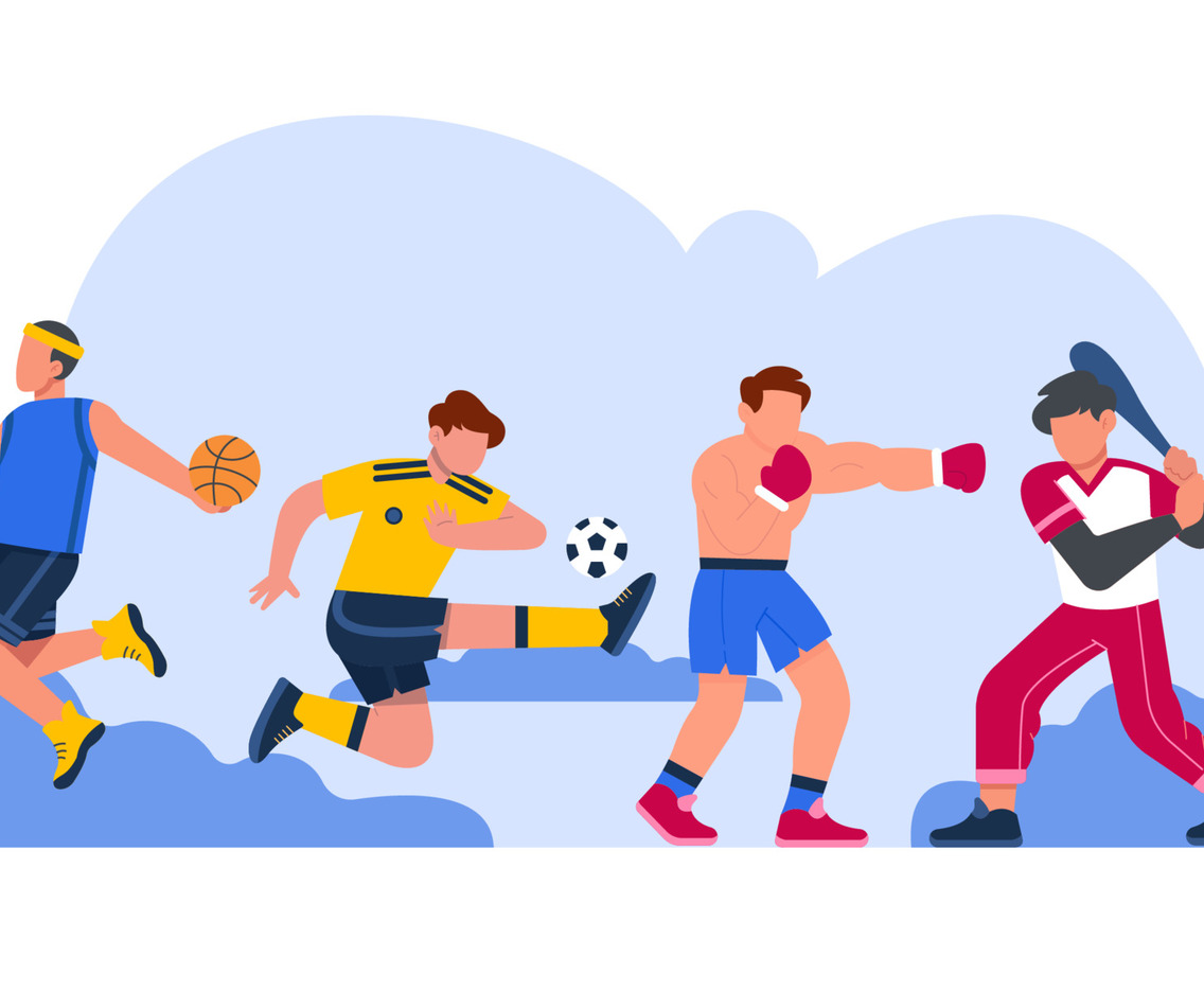 Set of Characters in Sport Olympic Theme