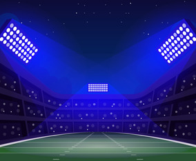 Superbowl Stadium at Night