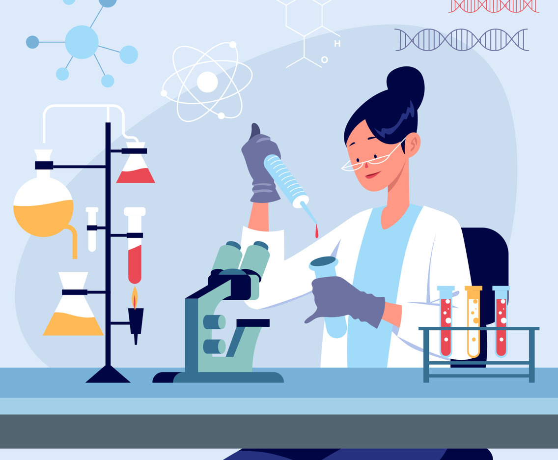 Biochemical Research Scientist Concept