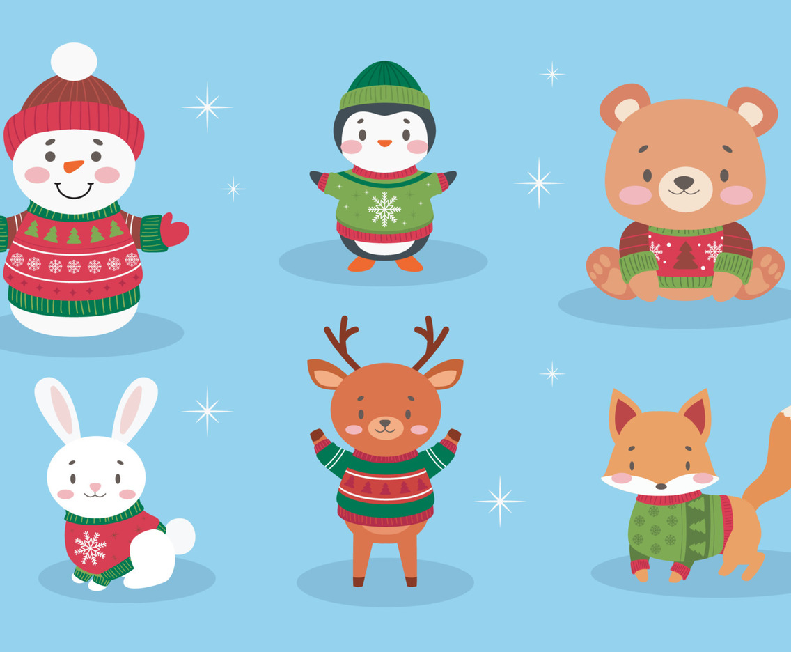 Christmas Character in Ugly Sweater