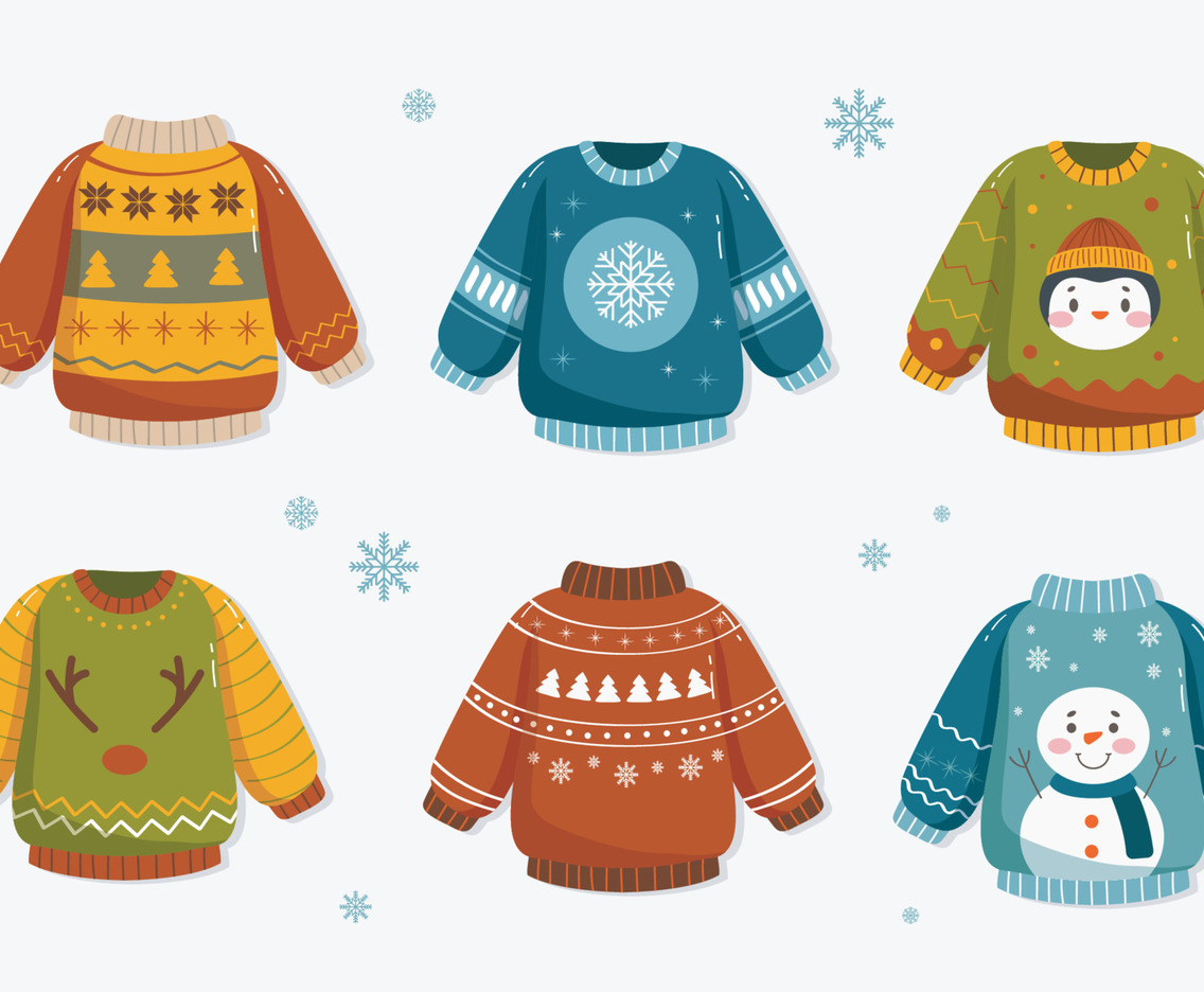 Ugly Sweater Sticker Collection