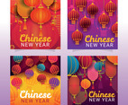 Chinese Lantern Social Media Concept