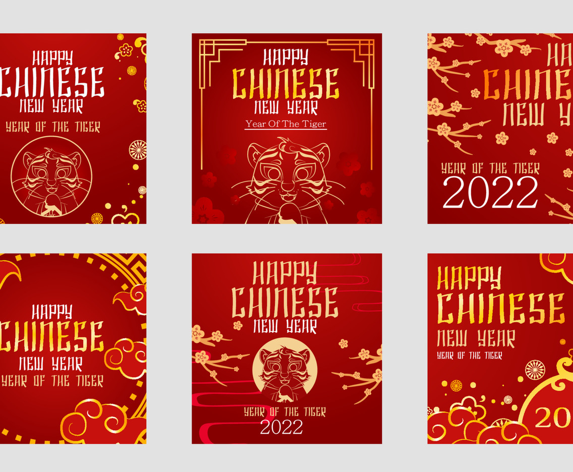 Chinese New Year of Tiger Social Media