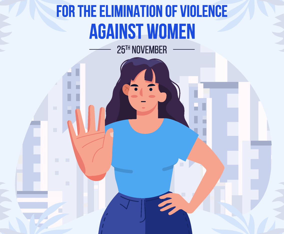 Activist Says No To Woman Violence Concept