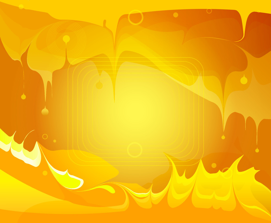 Abstract Yellow Flames and Liquid
