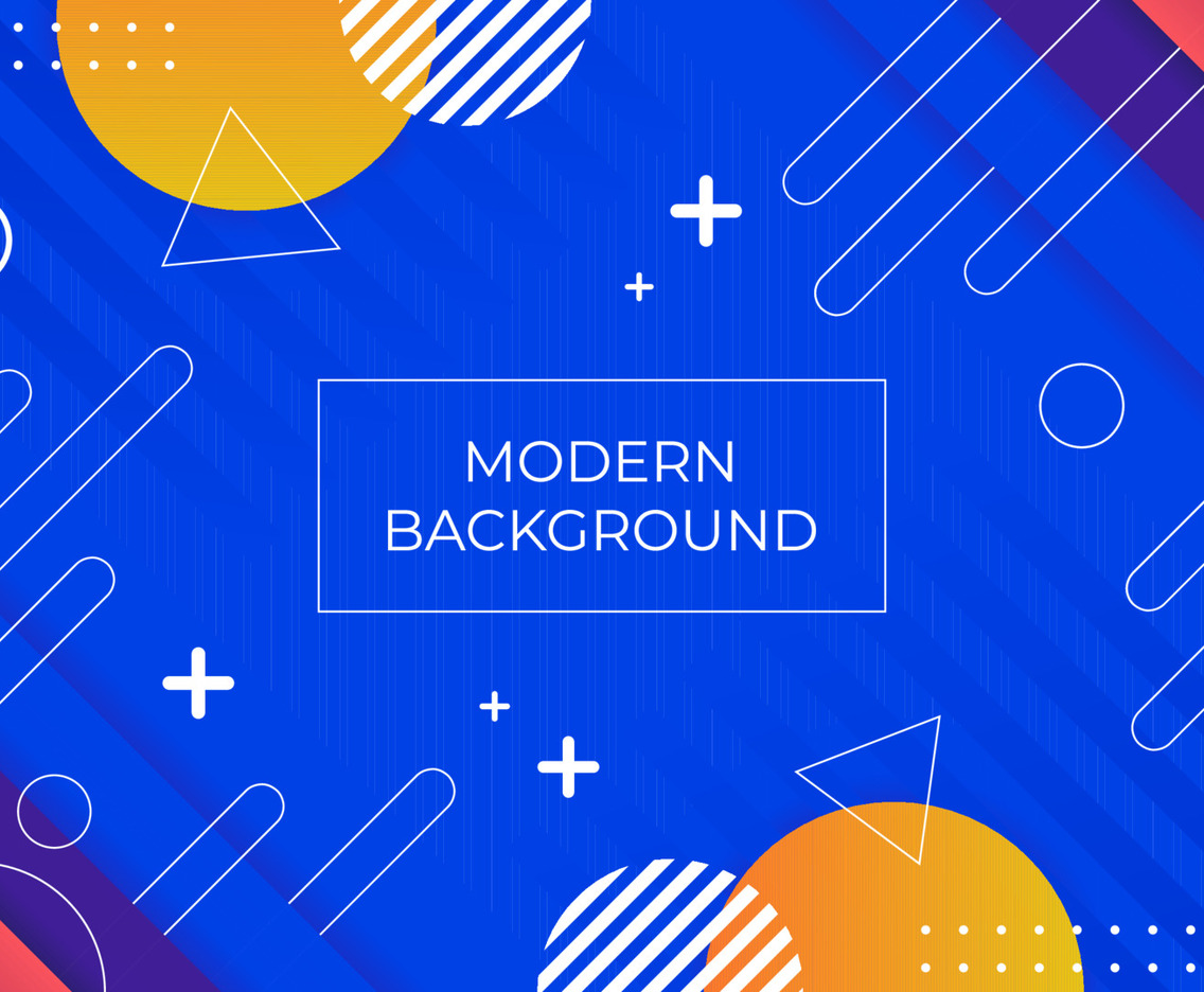 Blue Abstract Geometric Background Design