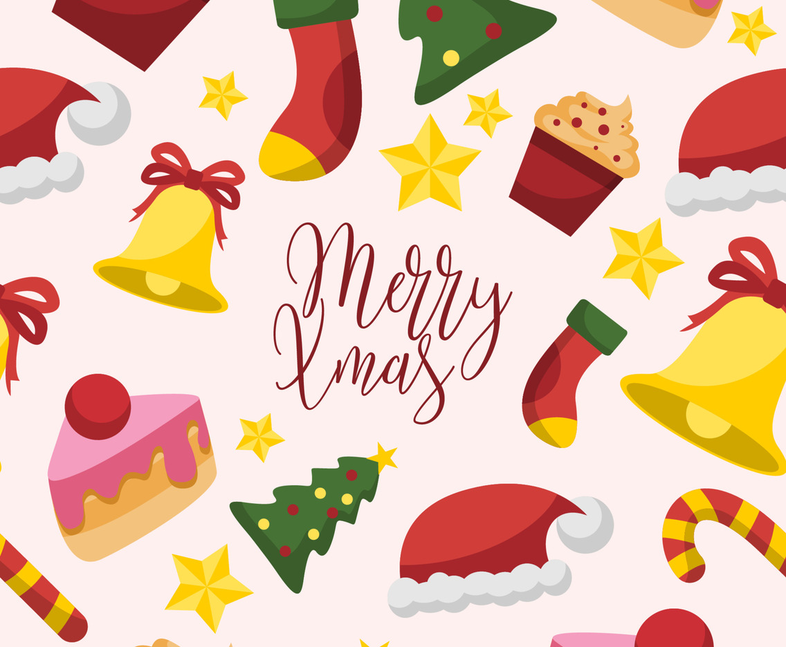 Christmast Element Seamless Pattern