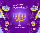 Happy Hanukkah Background