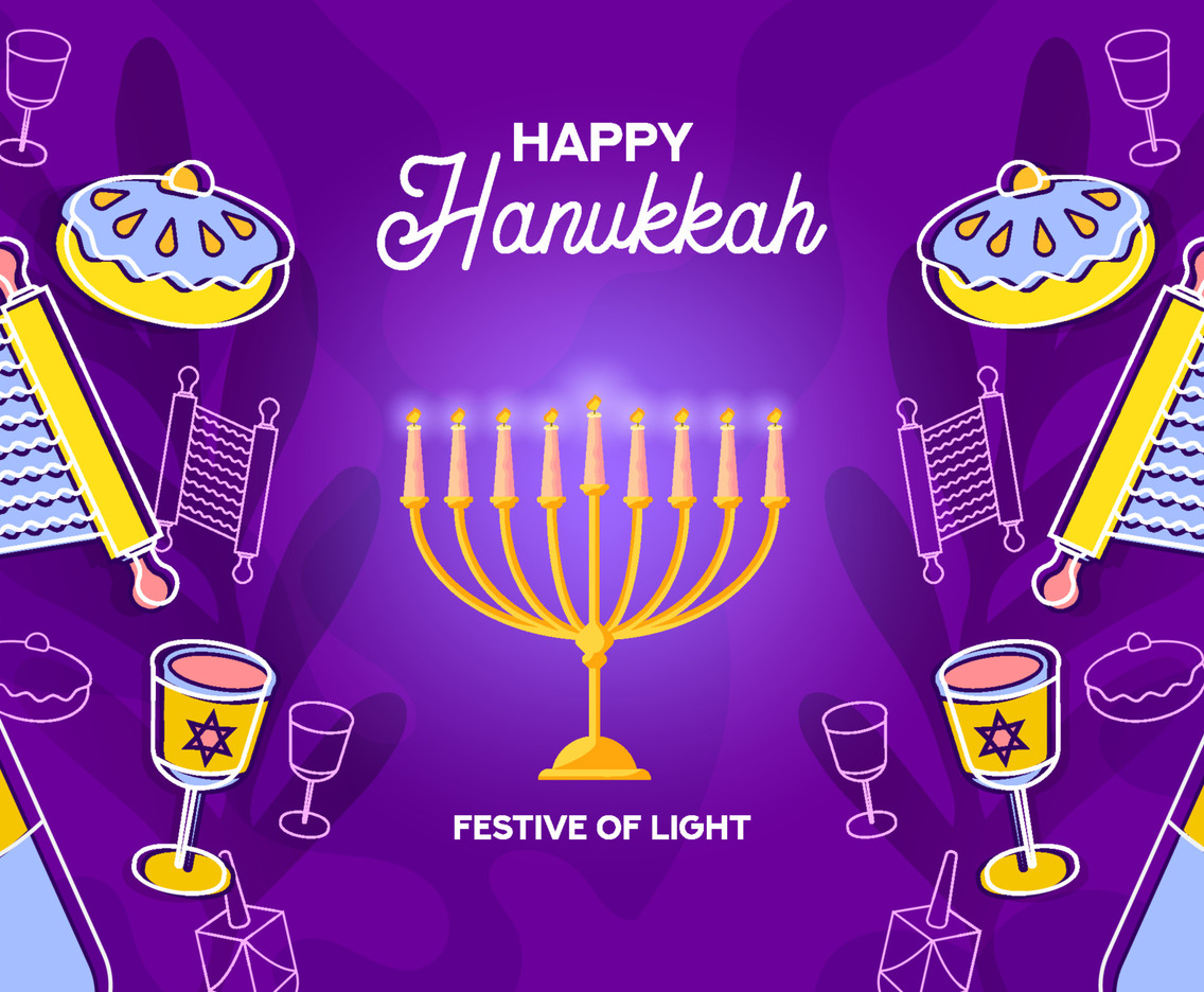 Happy Hanukkah Background
