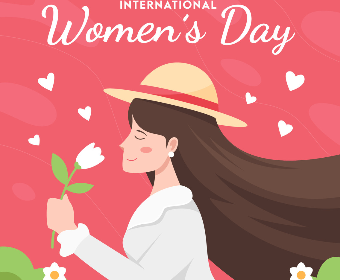 Happy Womens Day Celebration with Women Character