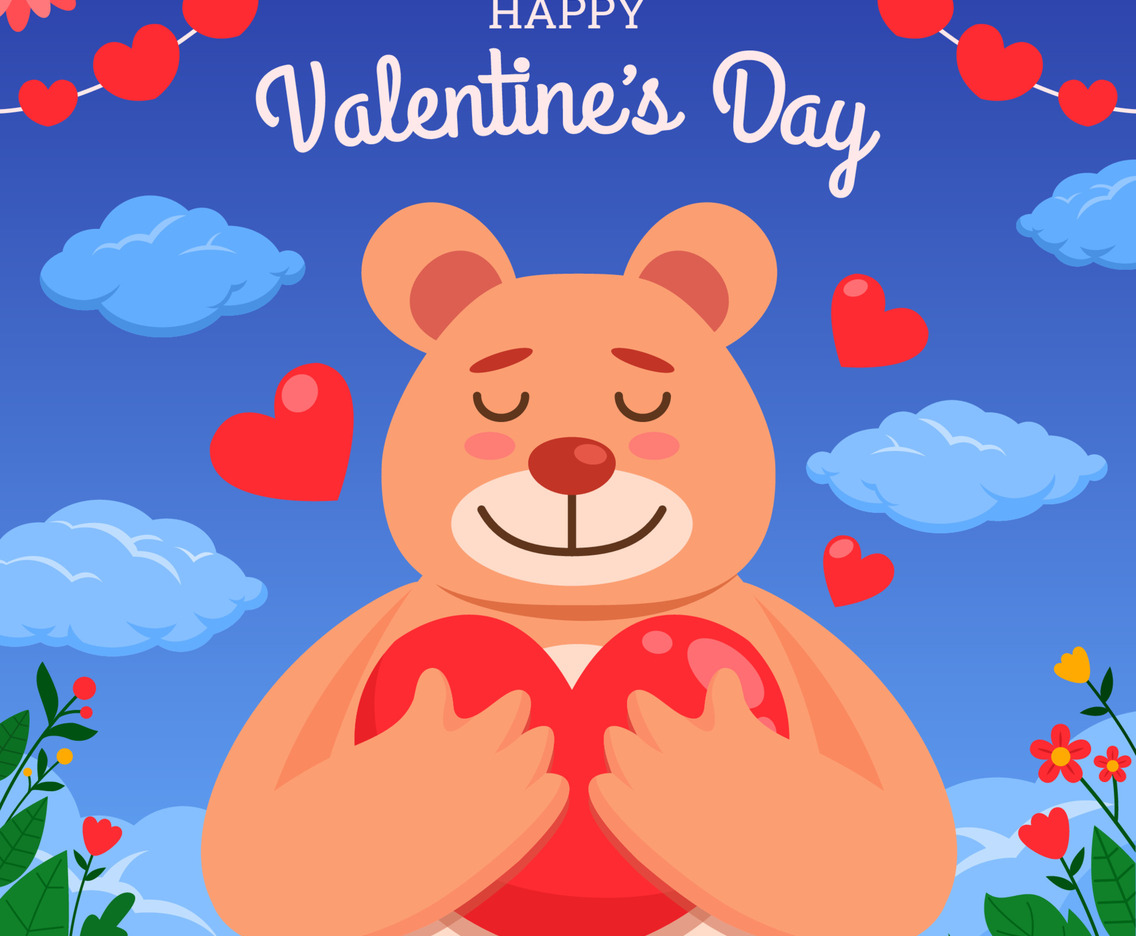 Cute Bear in Love