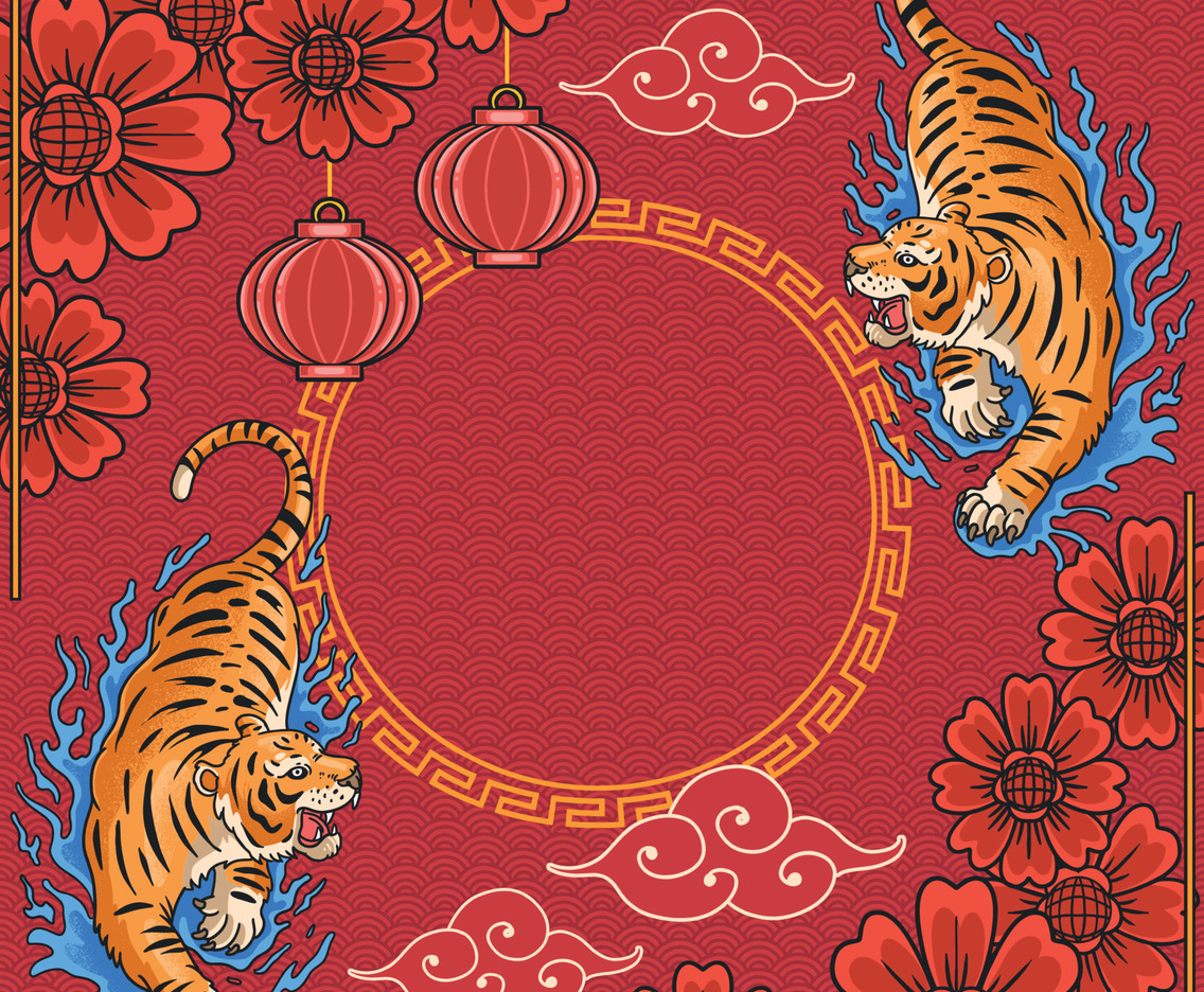 Chinese New Year Tiger Ornament