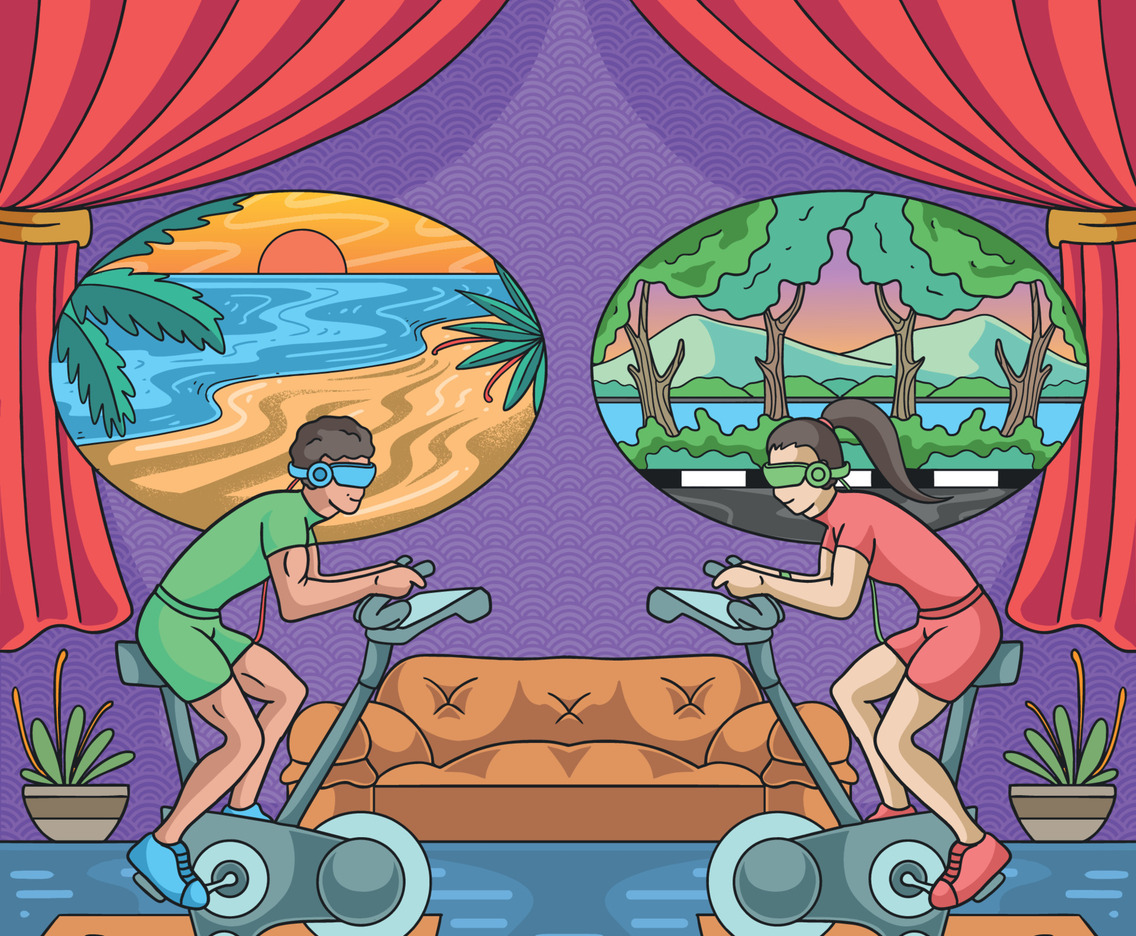 Virtual Reality Sport Concept