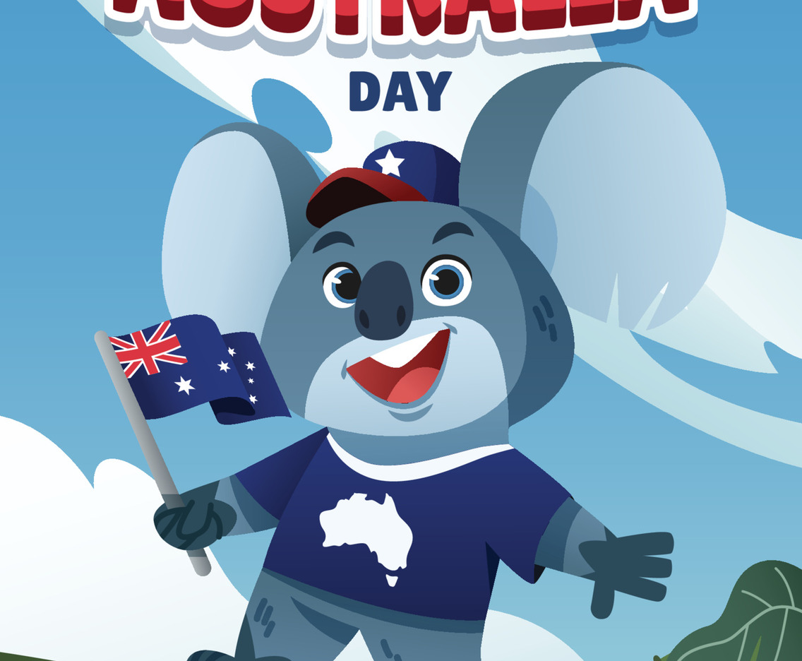 A Koala Celebrates Australia's National Day