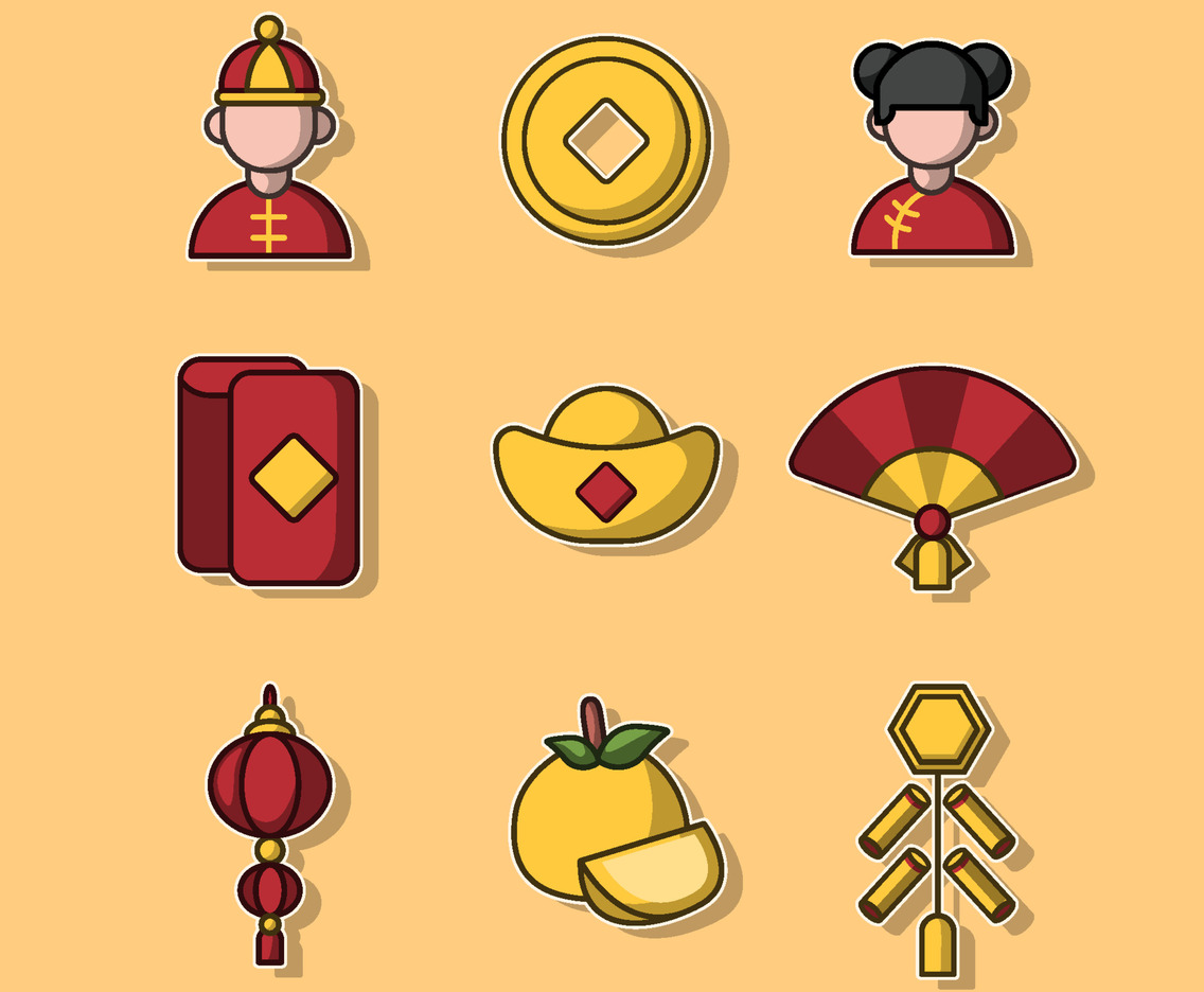 Chinese New Year Icon Set