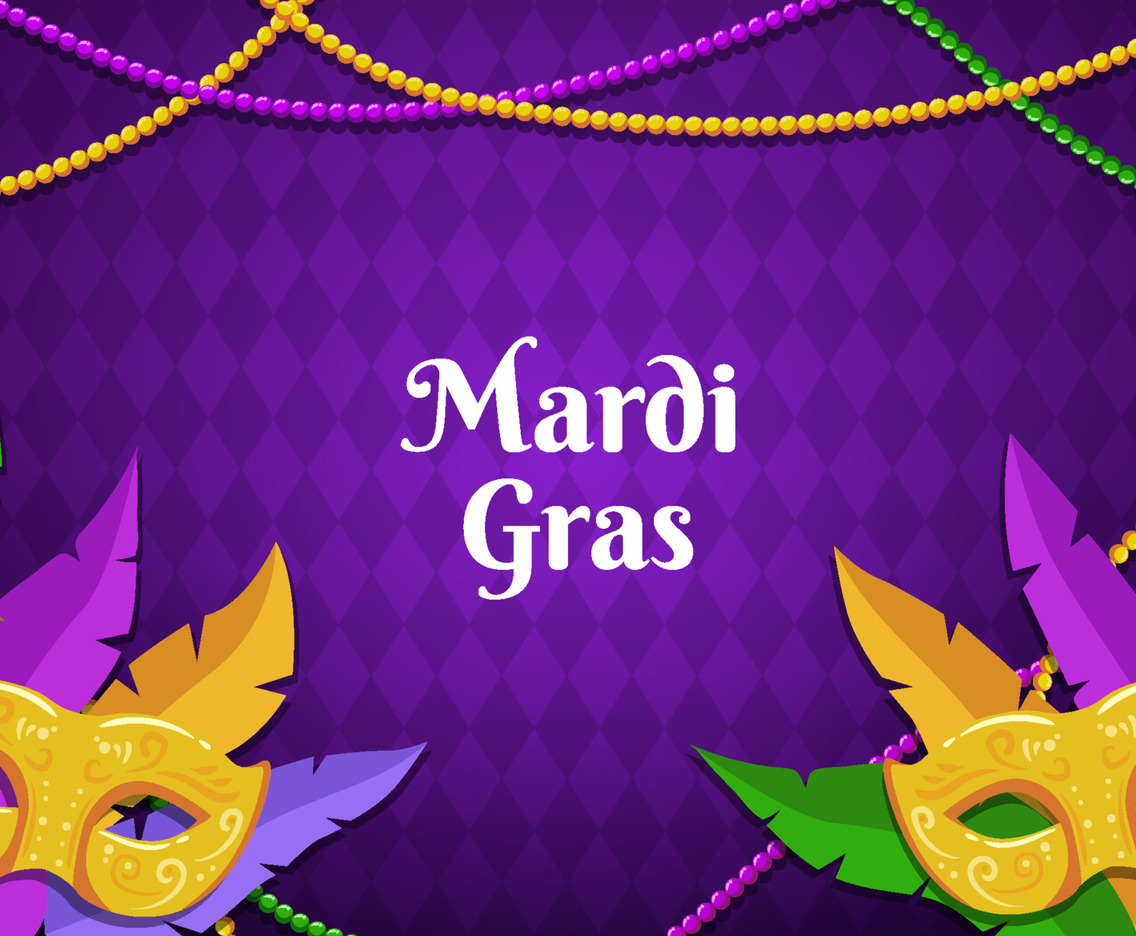 Mardi Gras Mask Background
