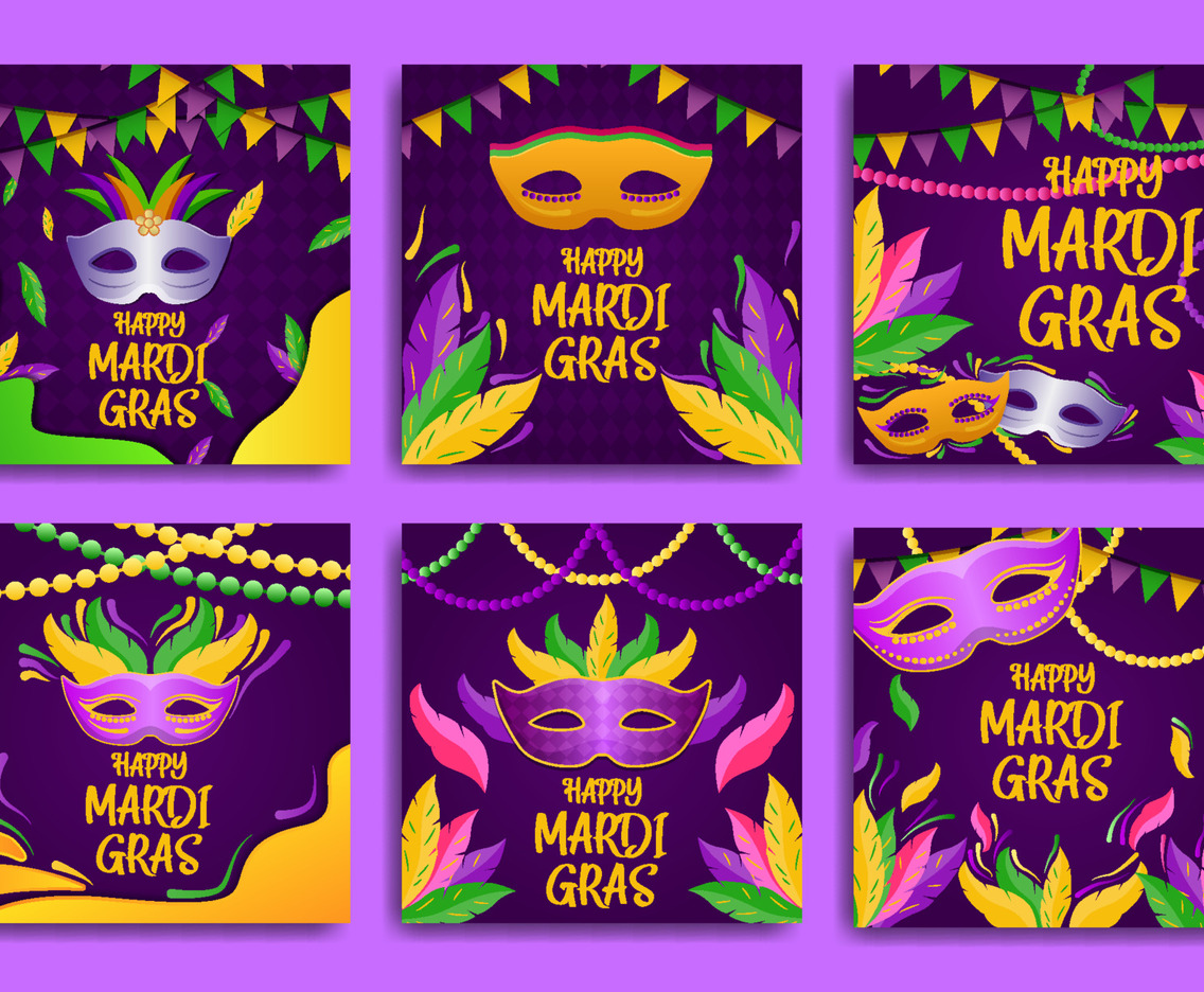 Mardi Gras Social Media Posts
