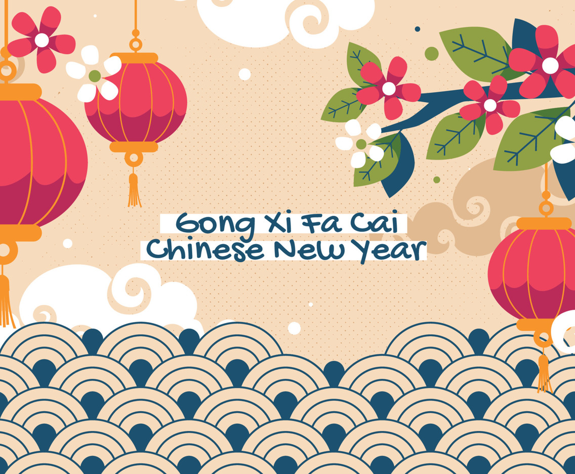 Beautiful Chinese New Year Background With Lantern Ornament