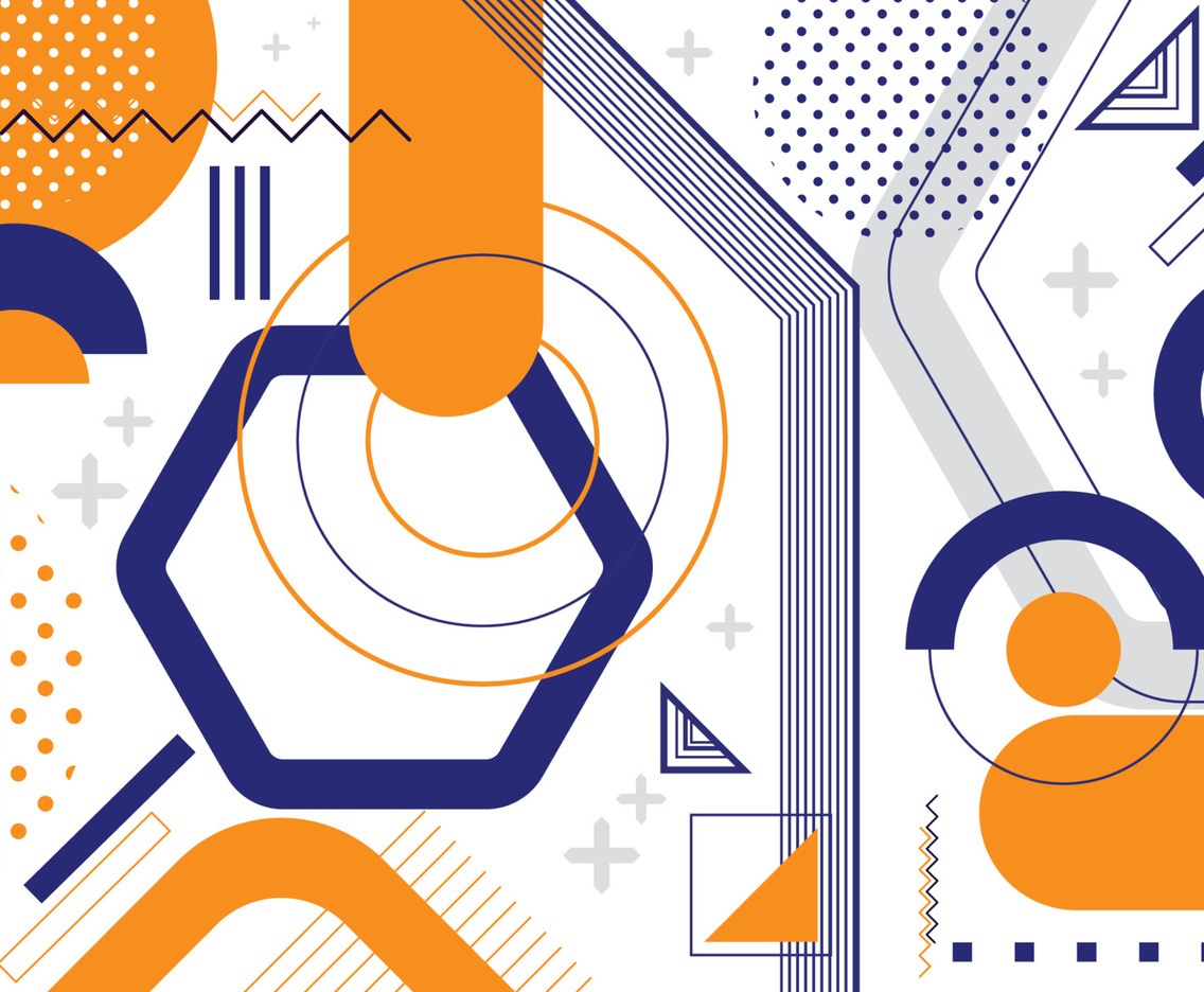 Flat Geometric Background Concept