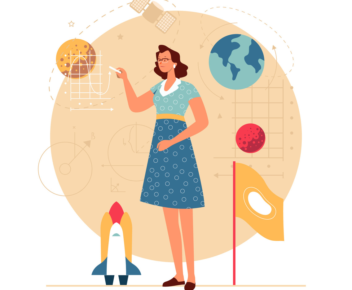 Scientist Women Concept