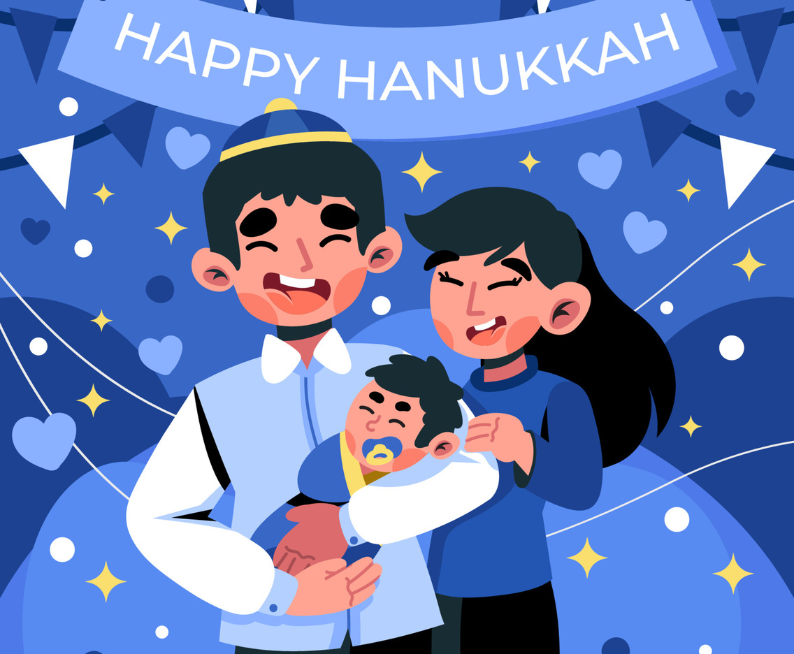 Hanukkah Celebration with New Babyborn
