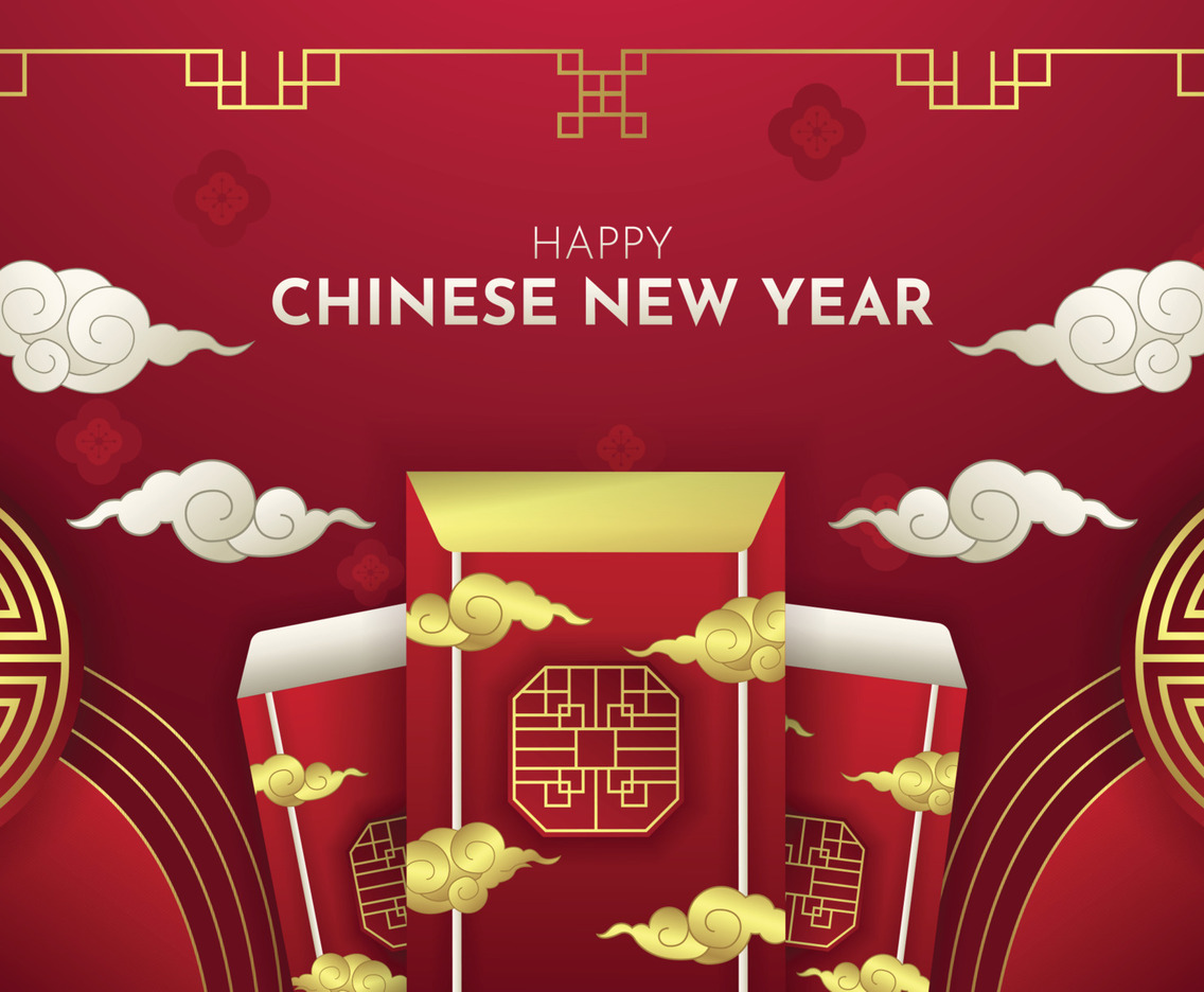 Chinese New Year Red Pocket Background