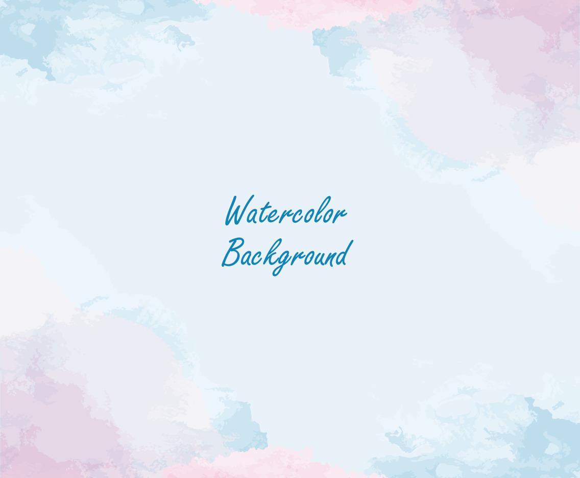 Pink And Blue Watercolor Background