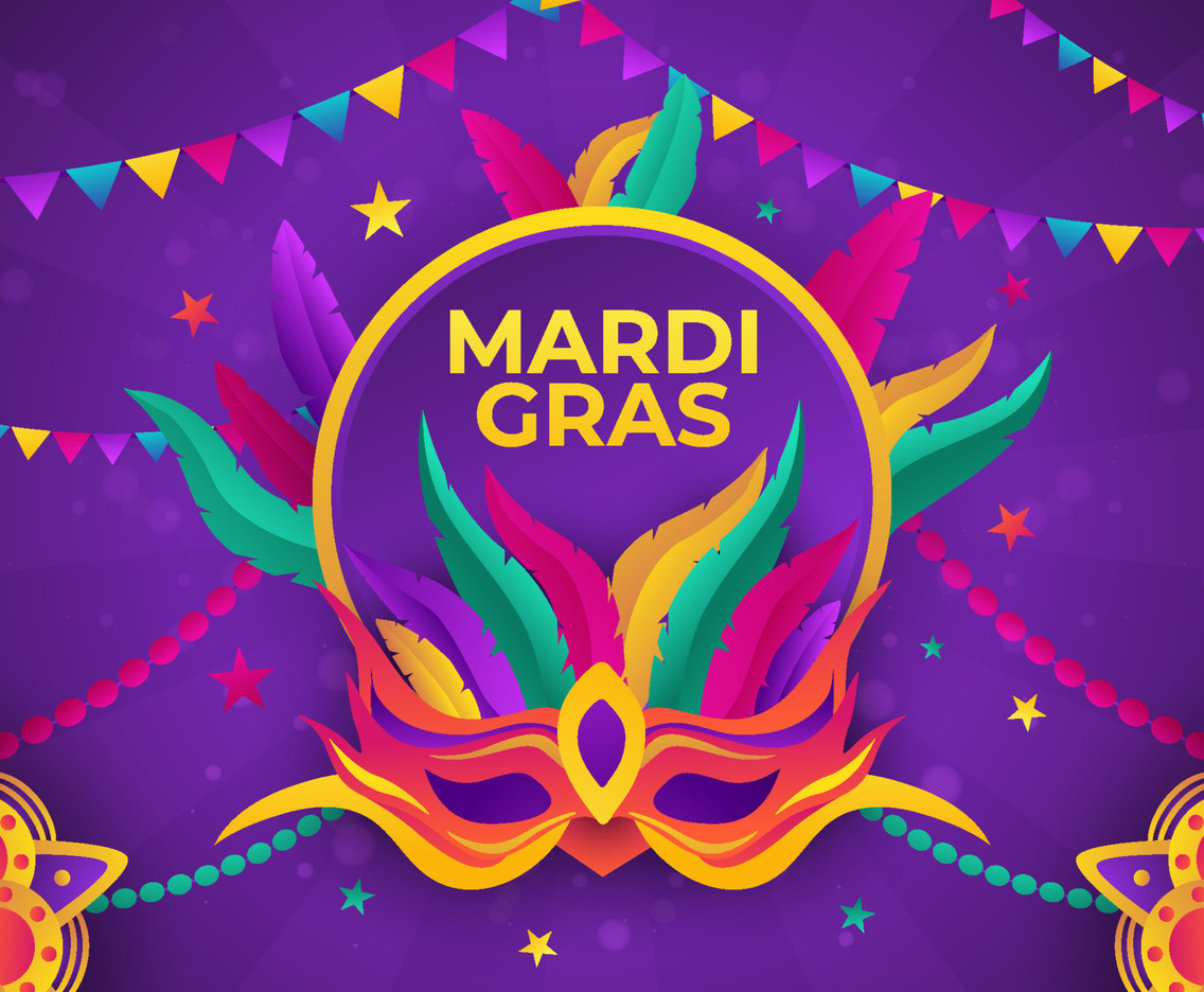 Background of Mardi Gras Carnival