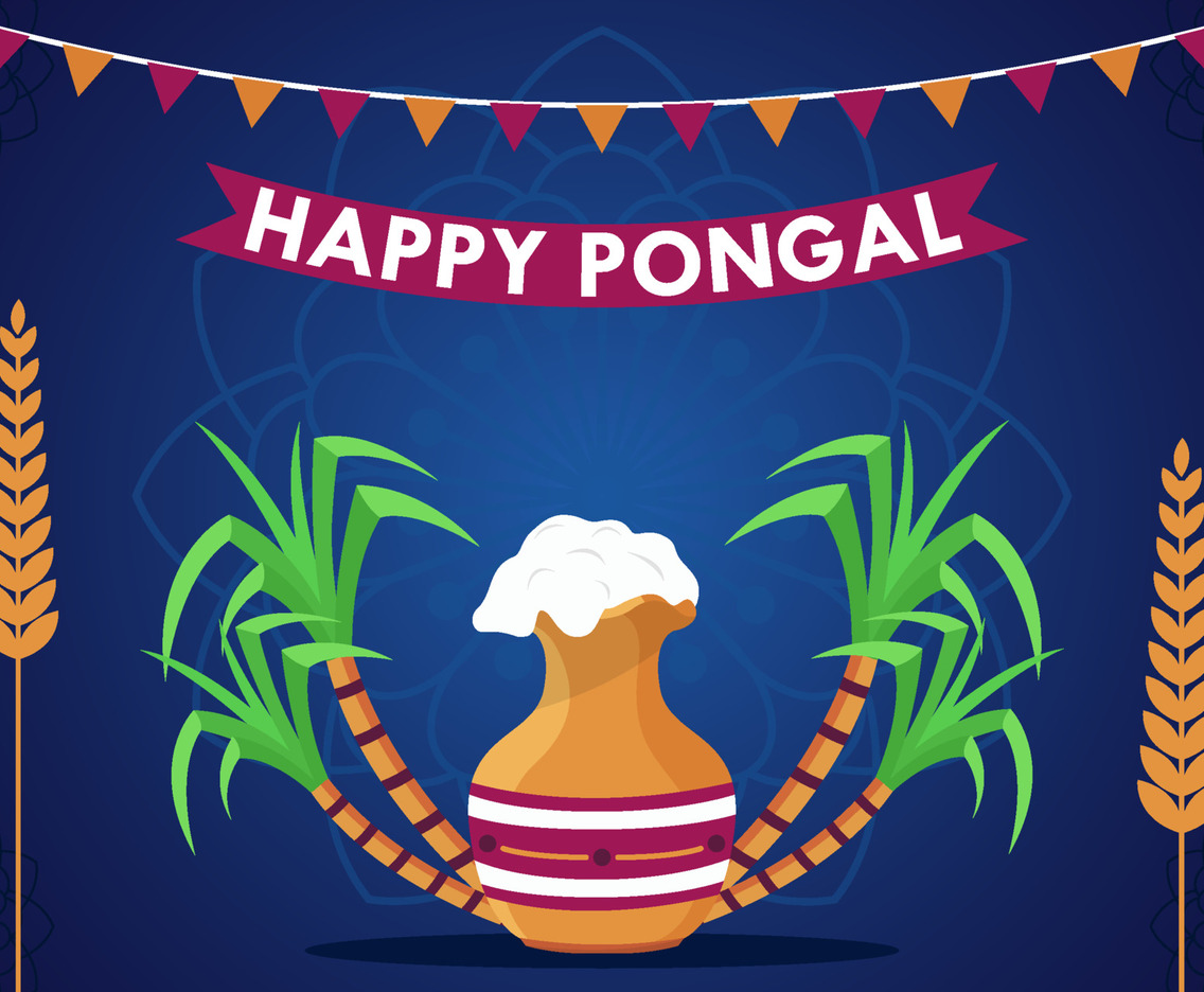 Happy Pongal Celebration Day Background