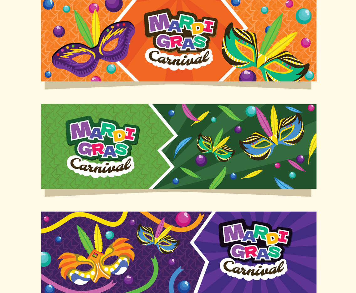 Mardi Gras Festival Banner